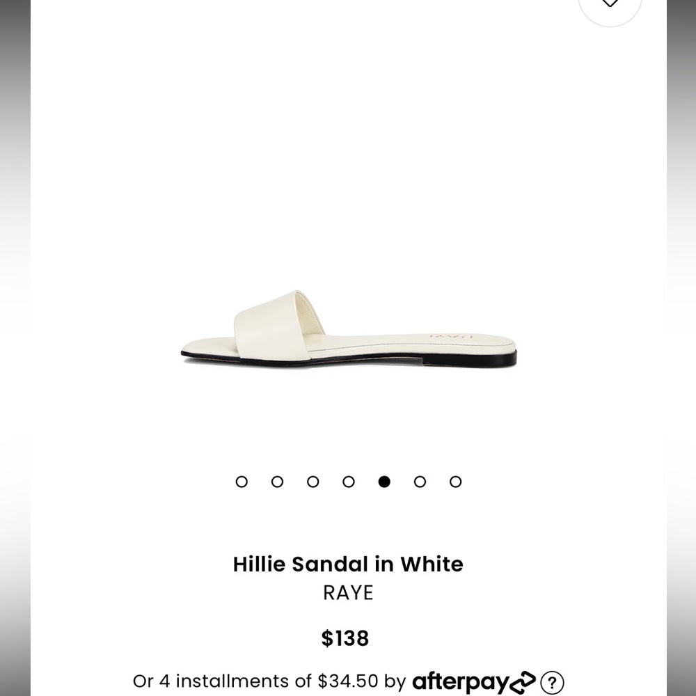 RAYE Hillie Sandal in White